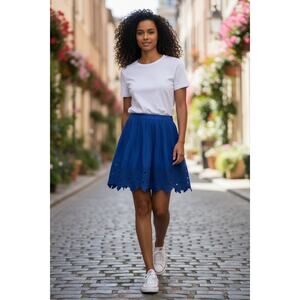 Blue cotton J.crew skirt size 6